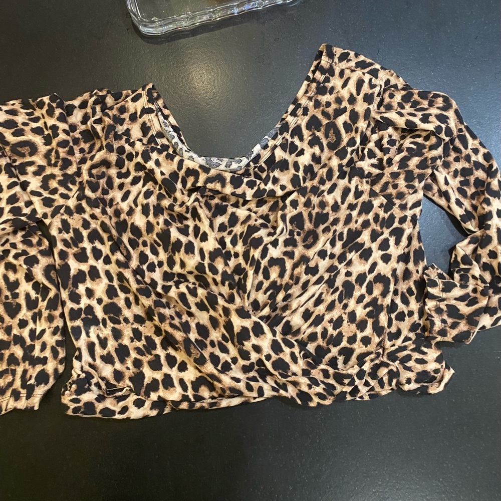 Victoria's Secret Animal Print Activewear Top NWT